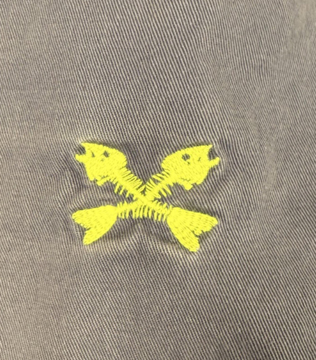 Vineyard Vines Shorts Mens Sz 42 Blue Breaker Embroidered Fish Bones Chino
