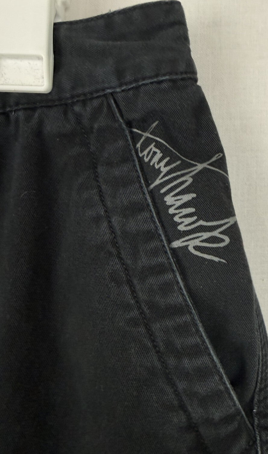 Tony Hawk Mens Size 34 Cargo Shorts Black Cotton Skateboarding Utility