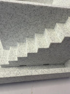 Self Watering Planter with Stairs Stone Look 3D Printed PLA