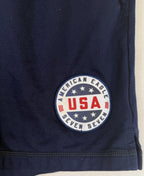 American Eagle Mens Basketball Shorts USA Sz Large Zipper Pockets Drawstring