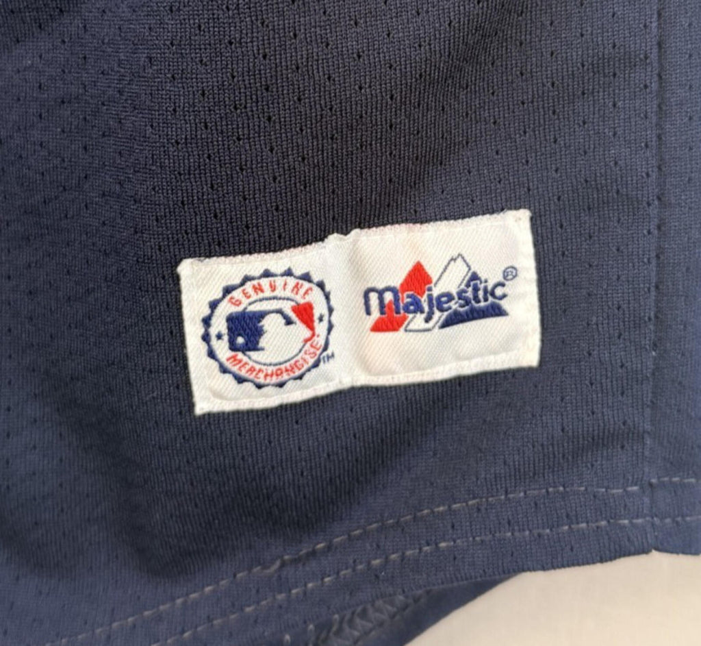 VTG Jason Giambi YOUTH Large Majestic Away Jersey #25 New York Yankees Stitch