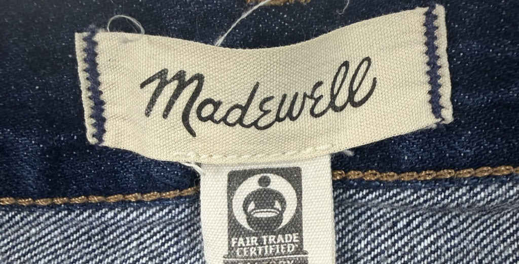 Madewell Baggy Tapered Jeans Womens Size 28 Medium Wash Blue Denim