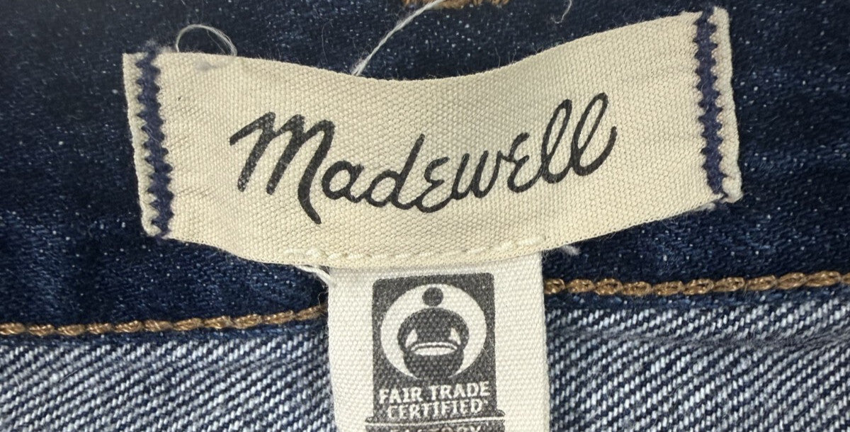 Madewell Baggy Tapered Jeans Womens Size 28 Medium Wash Blue Denim