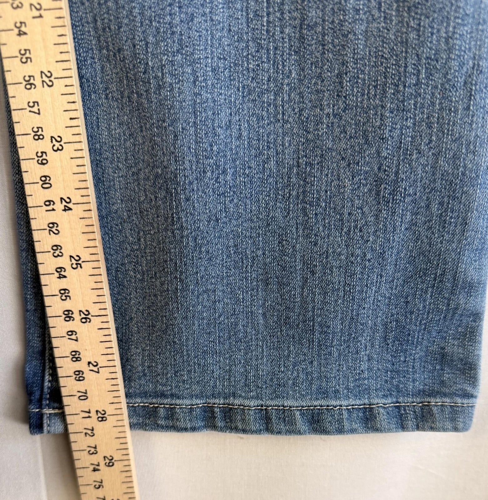 Lei Jeans Womens 7 Short Juniors Blue Ashley Low Rise BootCut Regular Fit Pants