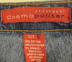 Cosmopolitan Jeanswear Womens Size 12 Bootcut Blue Jeans Embroidery Stretch