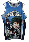 My Hero Academia Jersey Mens Sz L Deku Todoroki Uraraka Plus Ultra Tank Shirt