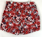 Columbia PFG Board Shorts Mens XL Red White Blue Floral Swim Trunks Mesh