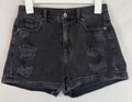 American Eagle Outfitters Mom Short Black Distressed Size 2
