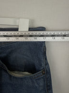 Levis 505 Jeans Mens 34x32 Blue Regular Fit Straight Leg Dark Wash Western EUC