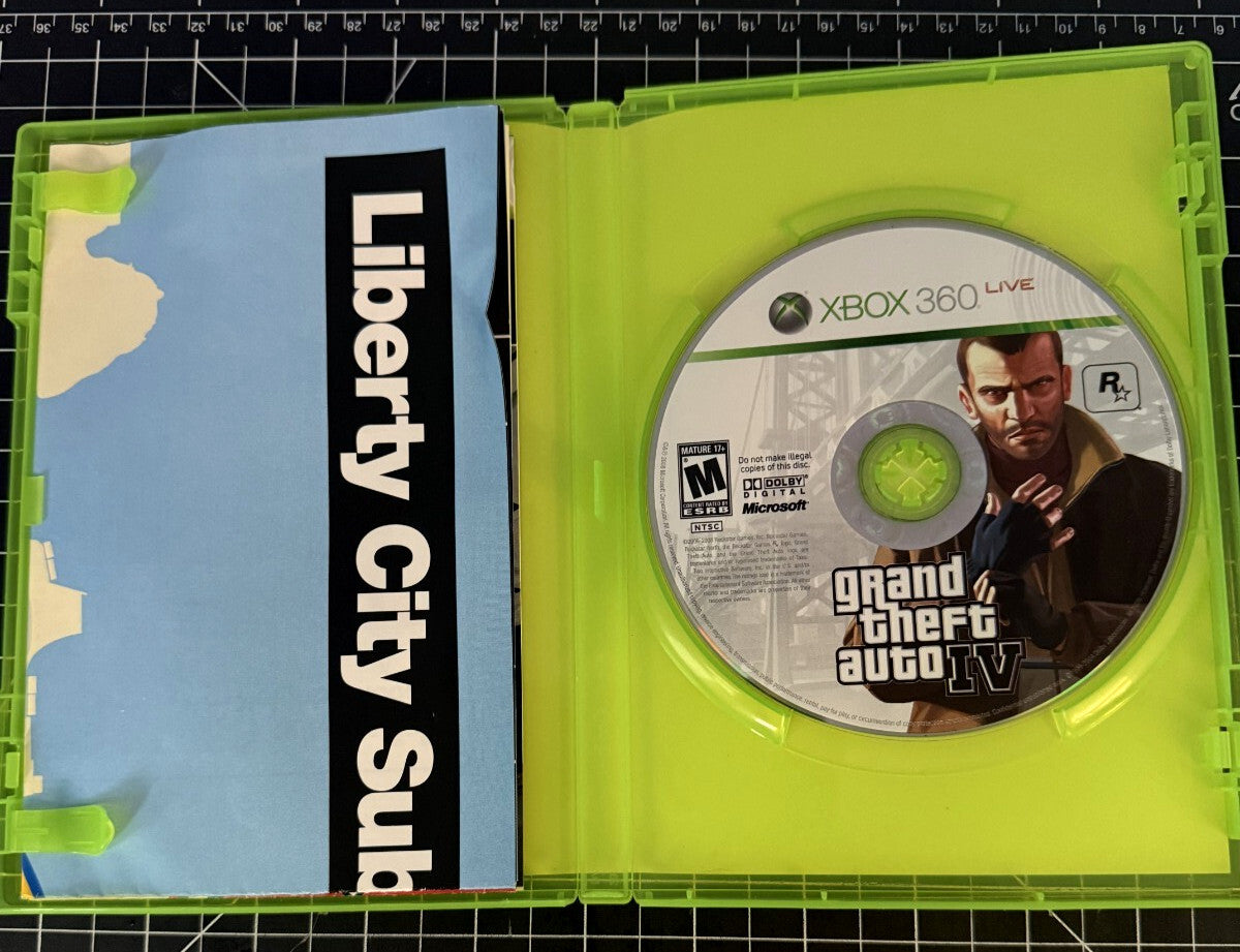 Grand Theft Auto IV GTA 4 for Xbox 360 with Manual (Guidebook)