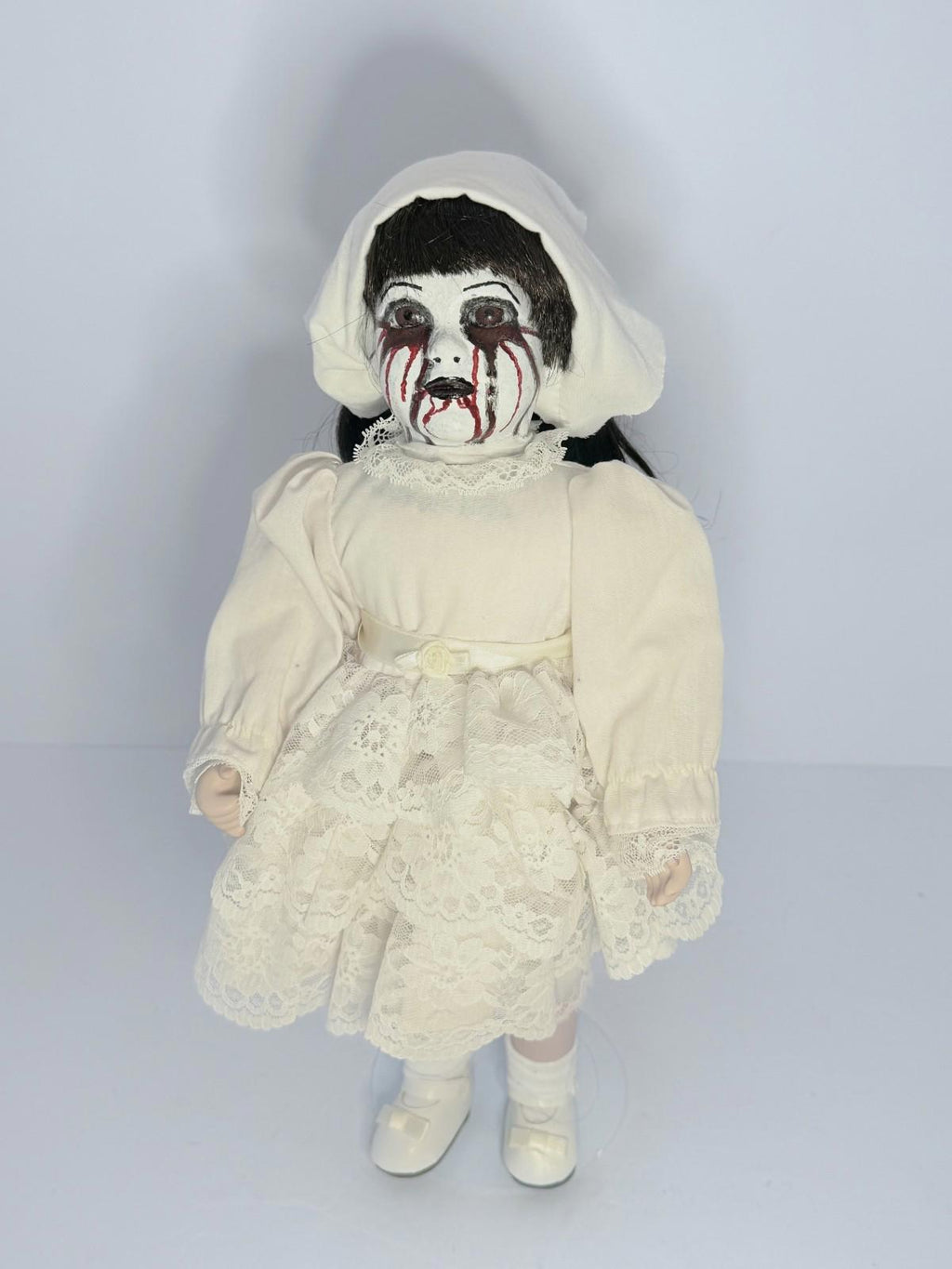 Sister Beatrice  - OOAK Scary Creepy Doll 14" Hand Painted Horror Haunting Art