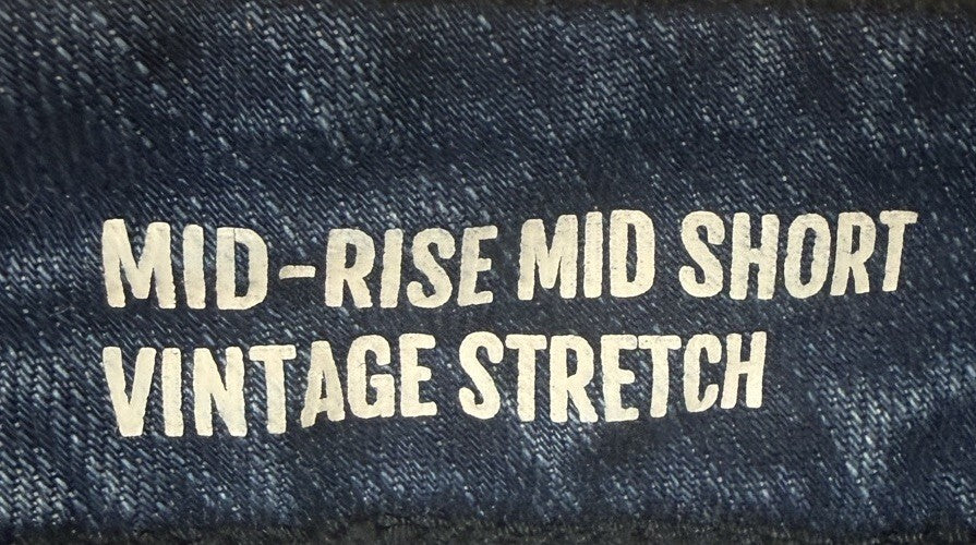 Torrid Women Size 16 Mid-Rise Mid Short Vintage Stretch Denim Blue