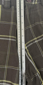 ONEILL Warren Bermuda Shorts Mens 28 Brown Plaid Soft Viscose Blend Surf Beach