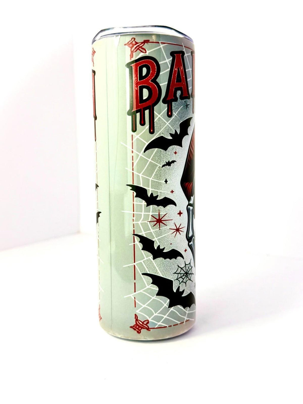 20 oz Bad Witch Club Stainless Steel Tumbler with Lid, Straw