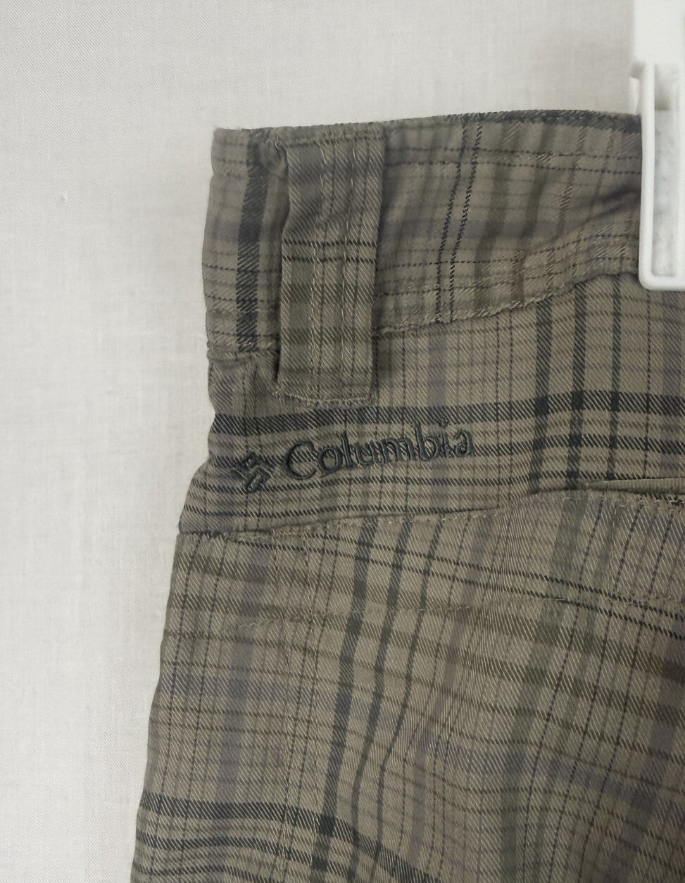 Columbia Omni-Wick Plaid Golf Hiking Shorts Brown 38W 12” Inseam