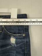 AG Adriano Goldschmied Premiere Skinny Straight Jeans Womens Size 27R Distressed