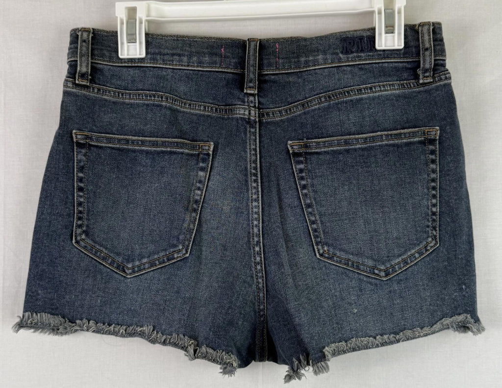 PINK Victoria's Secret womens cut-off high rise shorts Sz 10 stretch Distressed