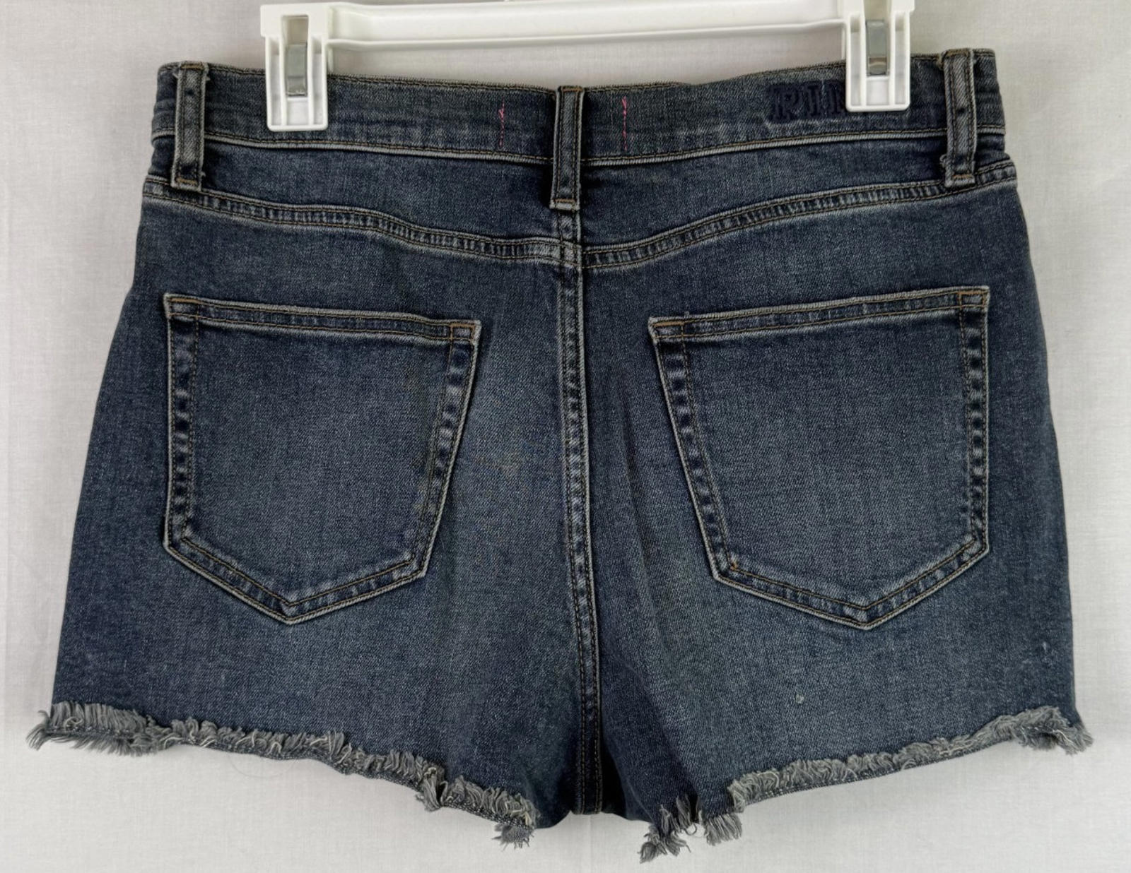 PINK Victoria's Secret womens cut-off high rise shorts Sz 10 stretch Distressed