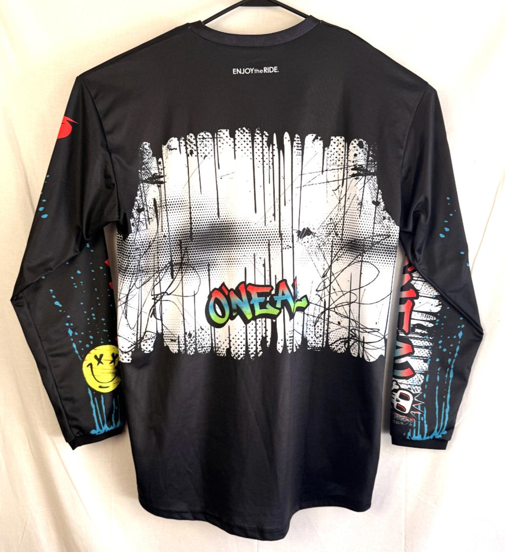 O’Neal Enjoy The Ride Jersey Size Mens XL - Padded Forearms - Graffiti Art