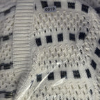 Mia and Tess Womens Cardigan Size L White and Blue
