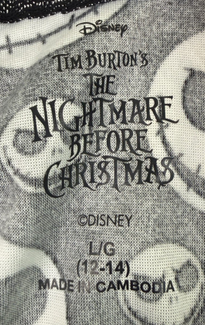 NEW Disney Nightmare Before Christmas Womens Sz L Sleepwear Top - Super Soft!