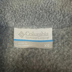 Columbia Jacket Womens Sz XS Gray Pink Accents Full Zip Pockets Fleece Outdoor
