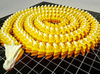 3D Printed LONG Dragon/Snake - PLA - Candy Corn - 5 Feet 4 Inches