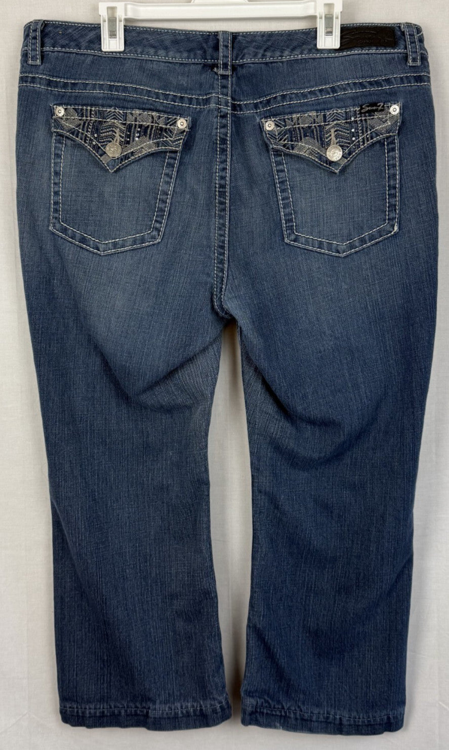 Seven7 Womens Denim Jeans Size 20 Short Bootcut Dark Light Distressed