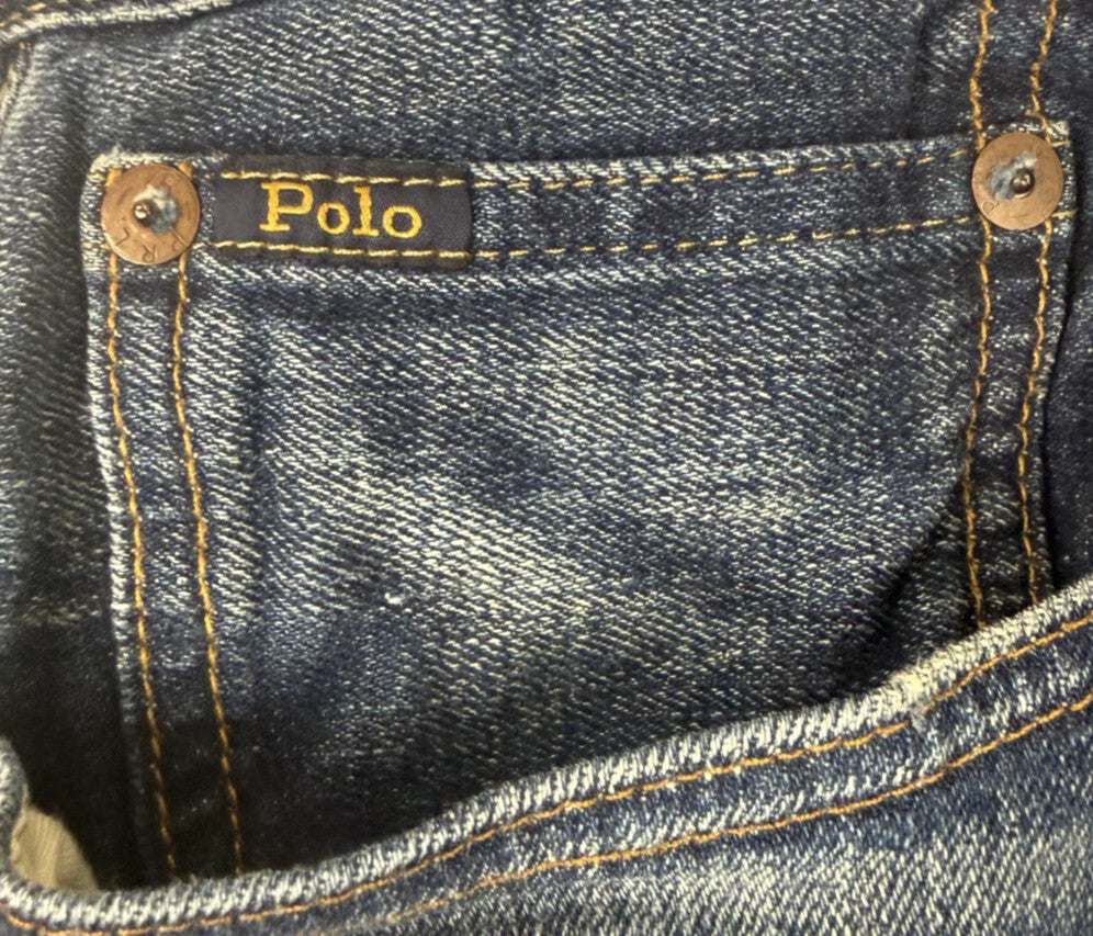 Polo Ralph Lauren The Sullivan Slim Jeans Mens 35x32 Blue Slim Straight Stretch