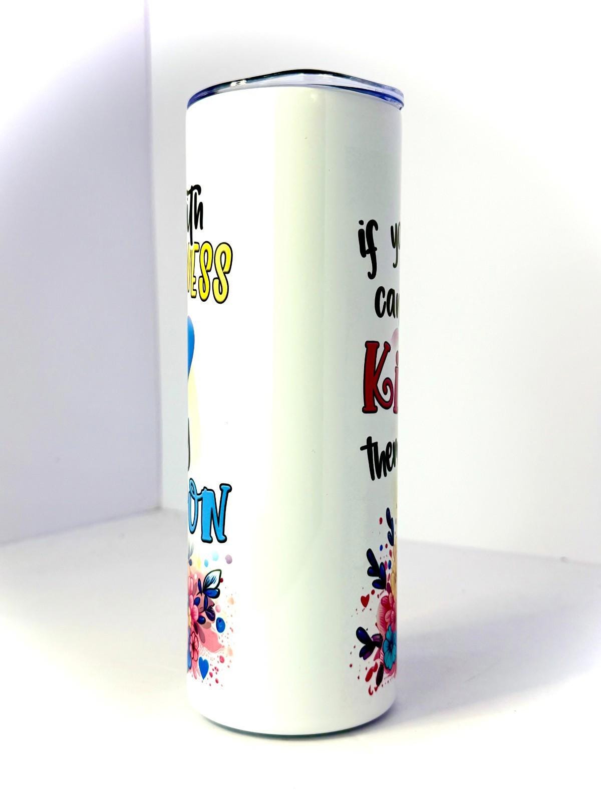 20 oz Crazy Mom Stainless Steel Tumbler with Lid, Straw