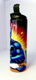 20 oz Batman back to school Stainless Steel Tumbler w/ Twist on Lid, Straw Kids