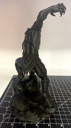 3D Printed Werewolf Statue - PLA - 8 in - Horror - Black - Detailed