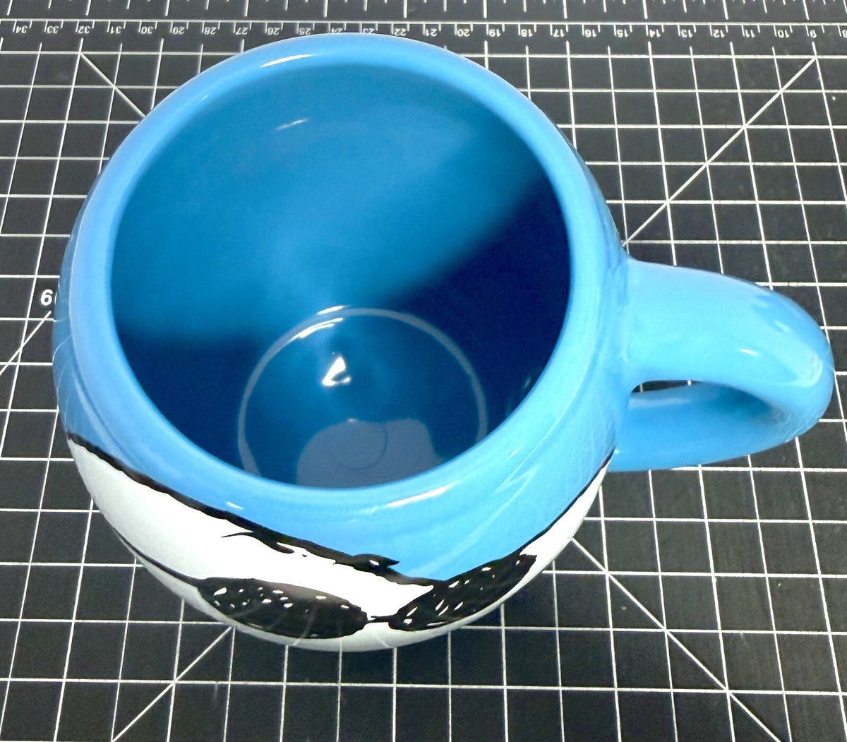 Peanuts Snoopy Dog Joe Cool 18 oz Blue Oval Ceramic Coffee Mug Cup Sunglasses