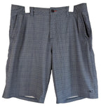 O'Neill Men's Hybrid Shorts Size 36 Blue and White Striped Walk Shorts Stretch