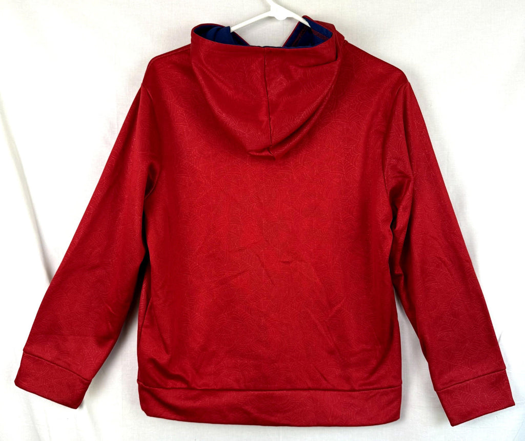 Spiderman Hoodie Youth XL 14/16 Red Blue Spider Logo Pockets Marvel