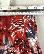 Columbia PFG Board Shorts Mens XL Red White Blue Floral Swim Trunks Mesh