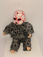Demon Baby - OOAK Scary Creepy Doll 14" Hand Painted Horror Haunting Art