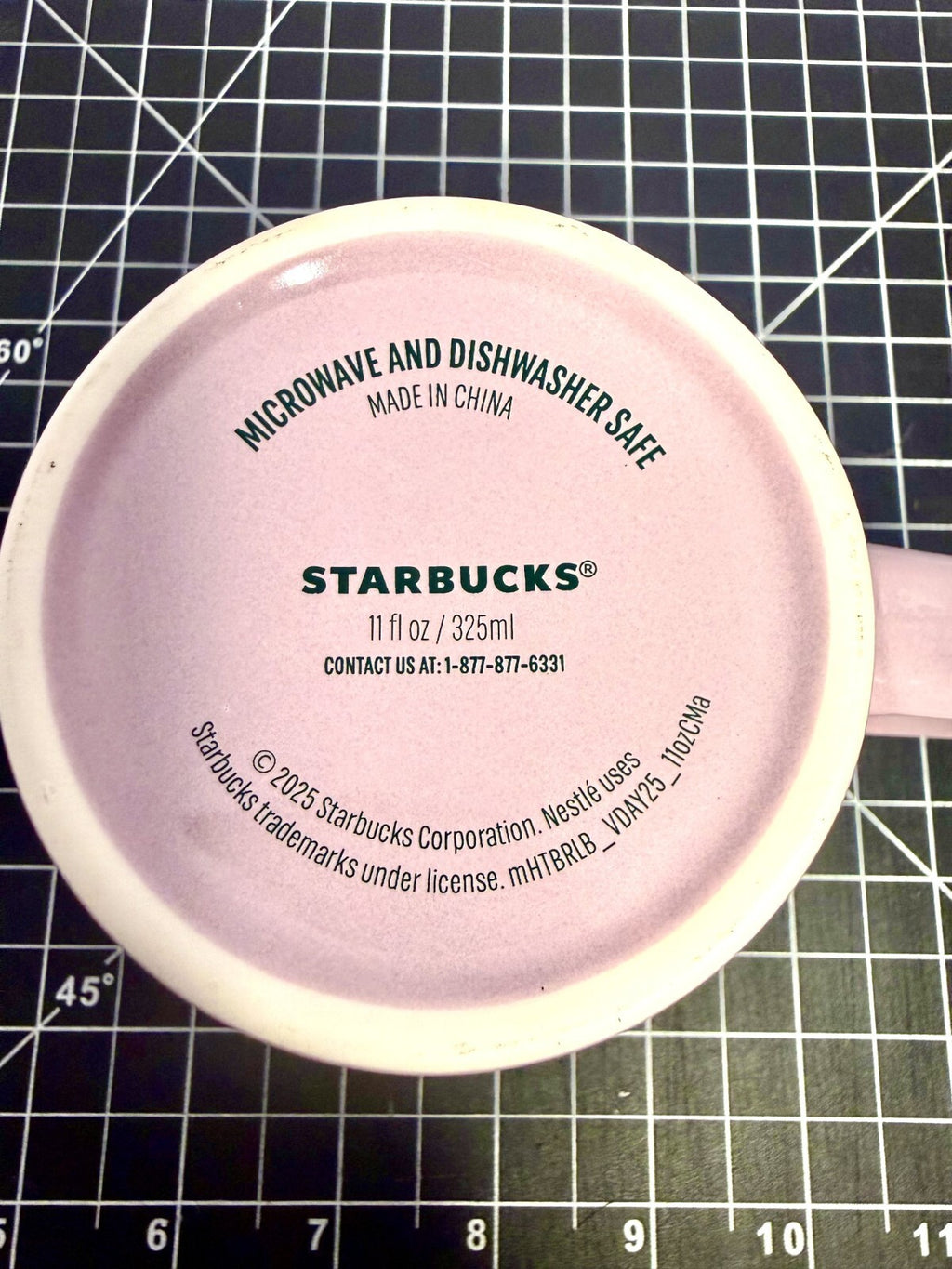 Starbucks 2025 Valentine’s Day Pink/lavender Green Siren Logo Mug 11 oz VDAY25