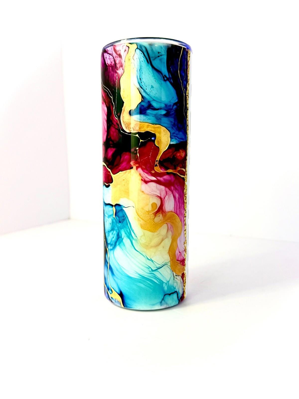 20 oz Teacher Colorful Stainless Steel Tumbler with Lid, Straw