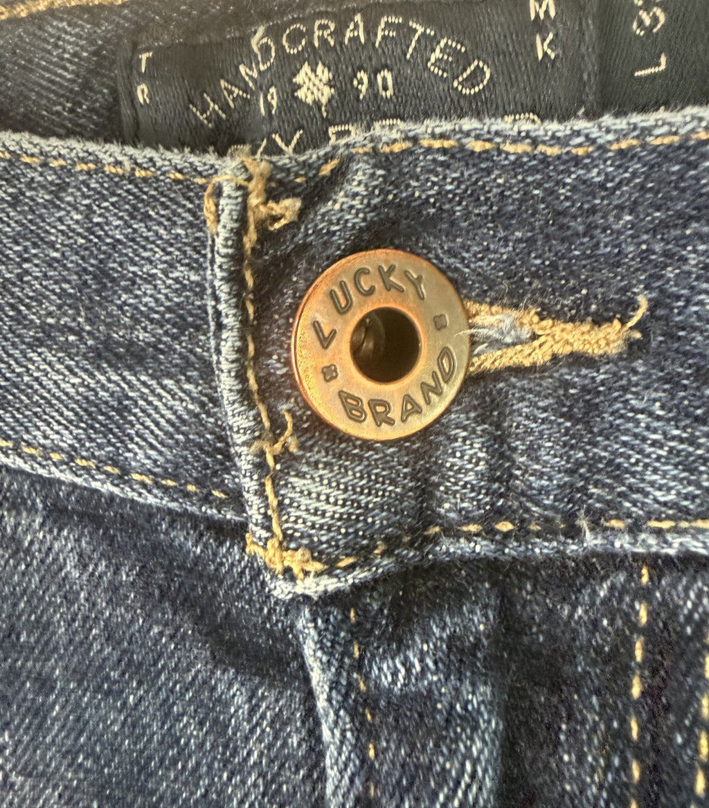 Lucky Brand 121 Heritage Slim Jeans Mens 31x32 Blue Denim Stretch
