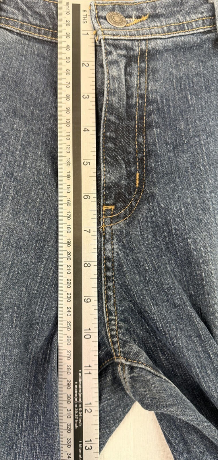 Eddie Bauer Womens Blue Denim Bootcut Jeans Embroidered Size 12R