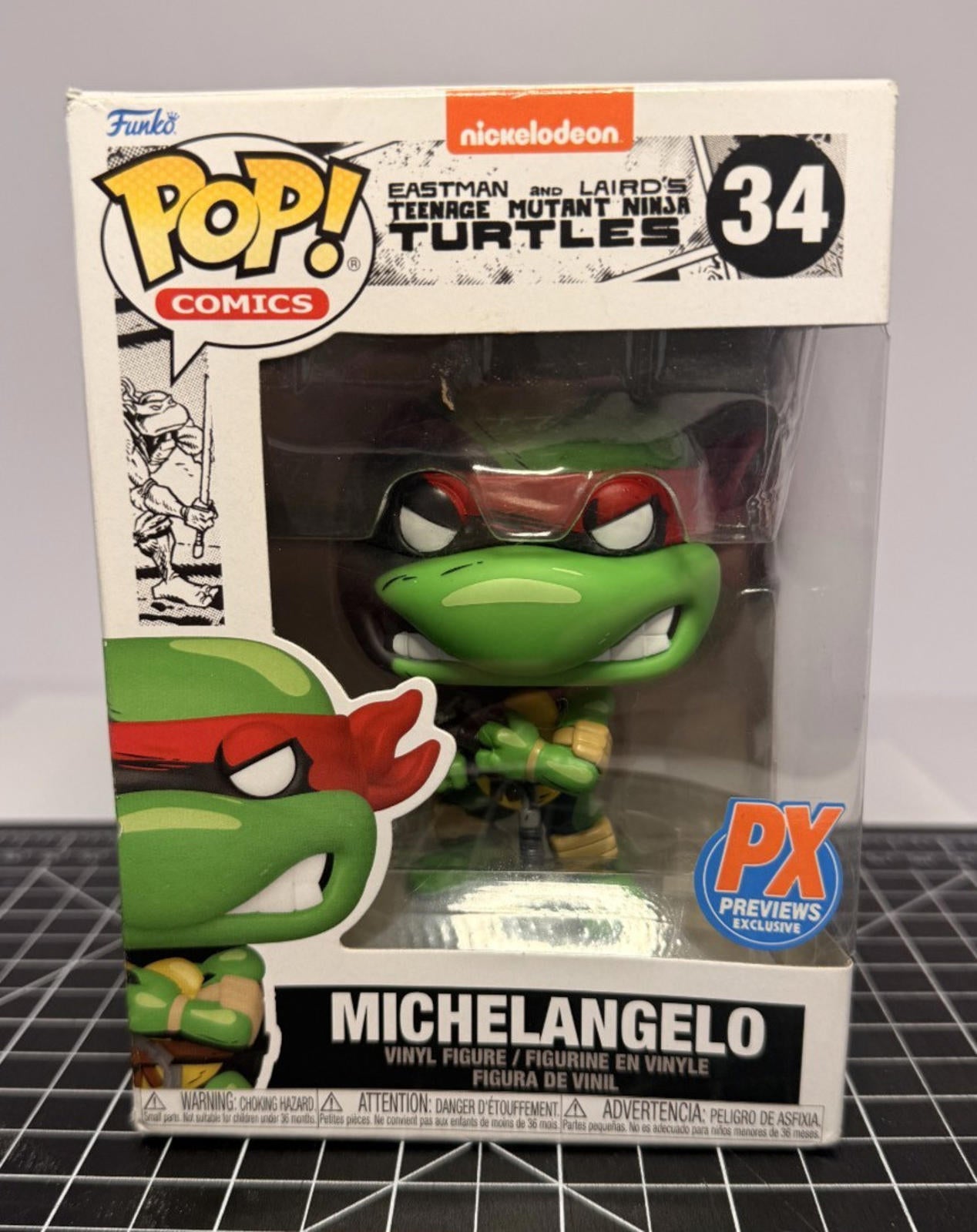 Funko Pop! TMNT: Michelangelo #34 PX Previews Exclusive Vinyl Figure