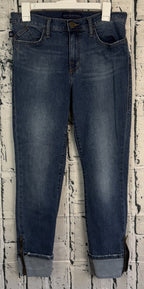Rock And Republic Jeans Womens Size 10 With Cuffed Zipper Ankle