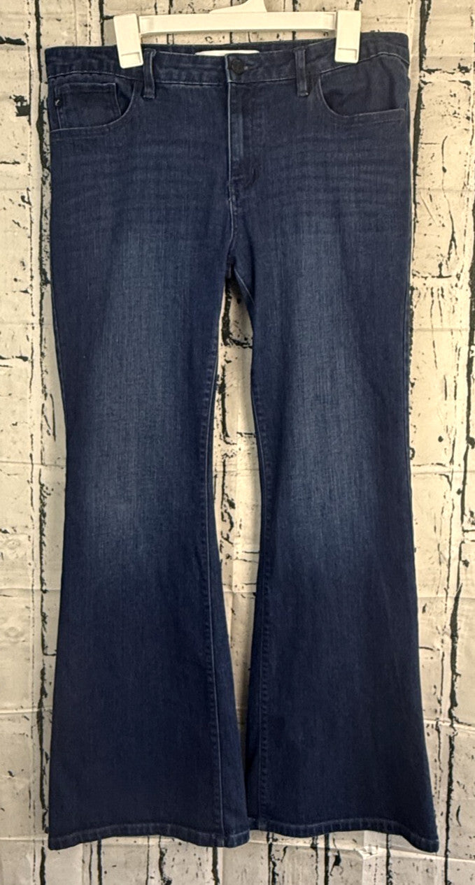 KanCan Maurices Womens Flare Jeans Size 13 Dark Wash Mid Rise