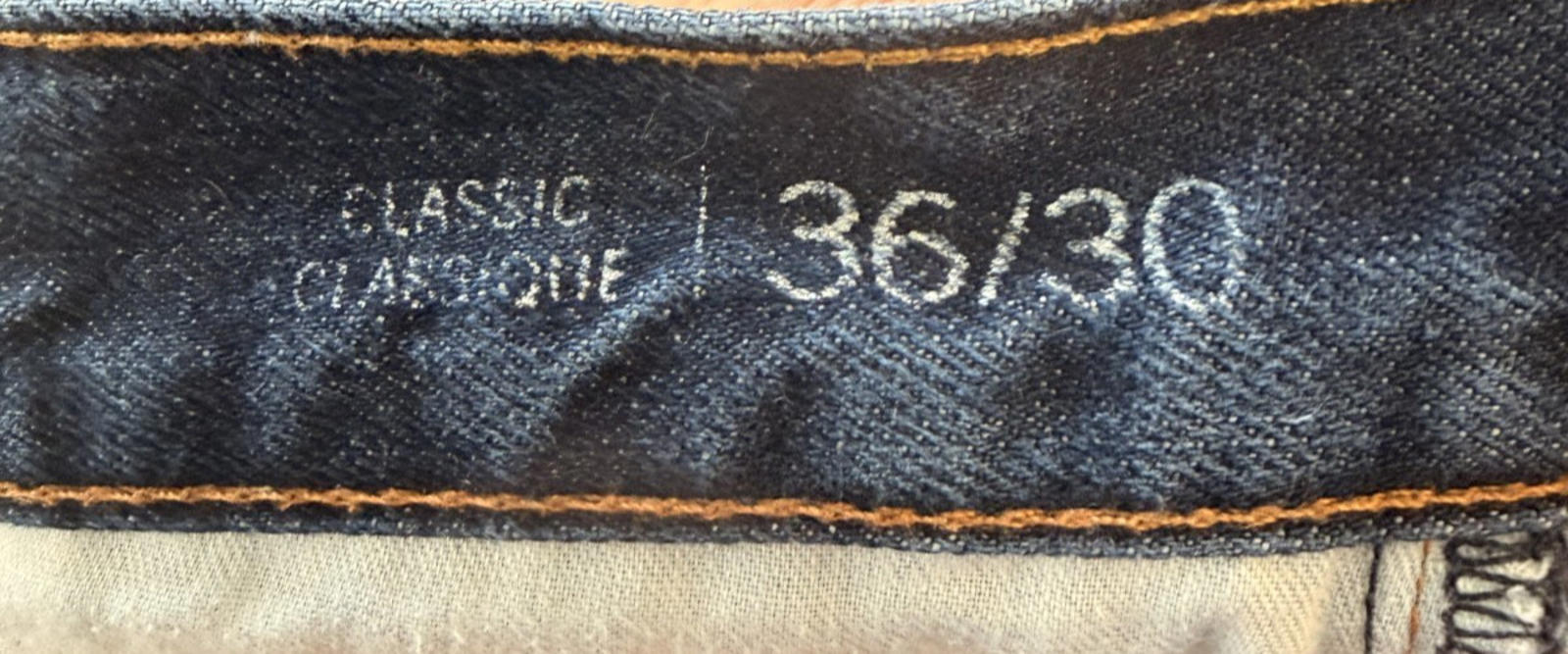 Tommy Hilfiger Mens Jeans 36x30 Blue Classic Regular Straight Denim W36 L30 TH