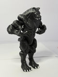 3D Printed Werewolf ~ PLA ~ Black ~ Movable Arms and Legs ~ 6 Inch