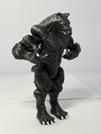 3D Printed Werewolf ~ PLA ~ Black ~ Movable Arms and Legs ~ 6 Inch