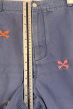 Vineyard Vines Shorts Mens Sz 42 Blue Breaker Embroidered Fish Bones Chino