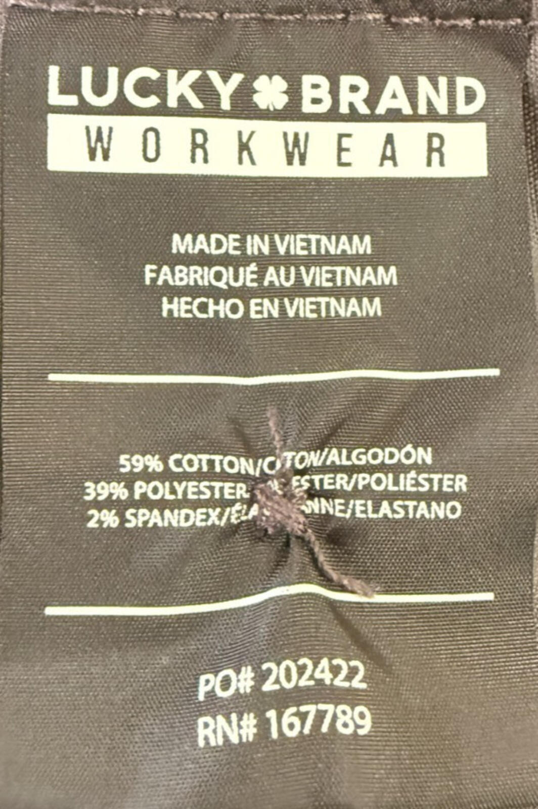 Lucky Brand Workwear Ripstop Cargo Shorts Charcoal Gray Size 44
