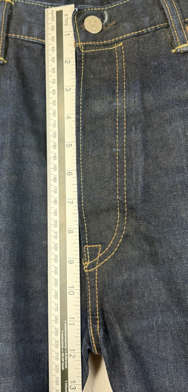 Levis 501 Jeans 38x34 Blue Regular Straight Dark Dirtwash Red Tab Denim